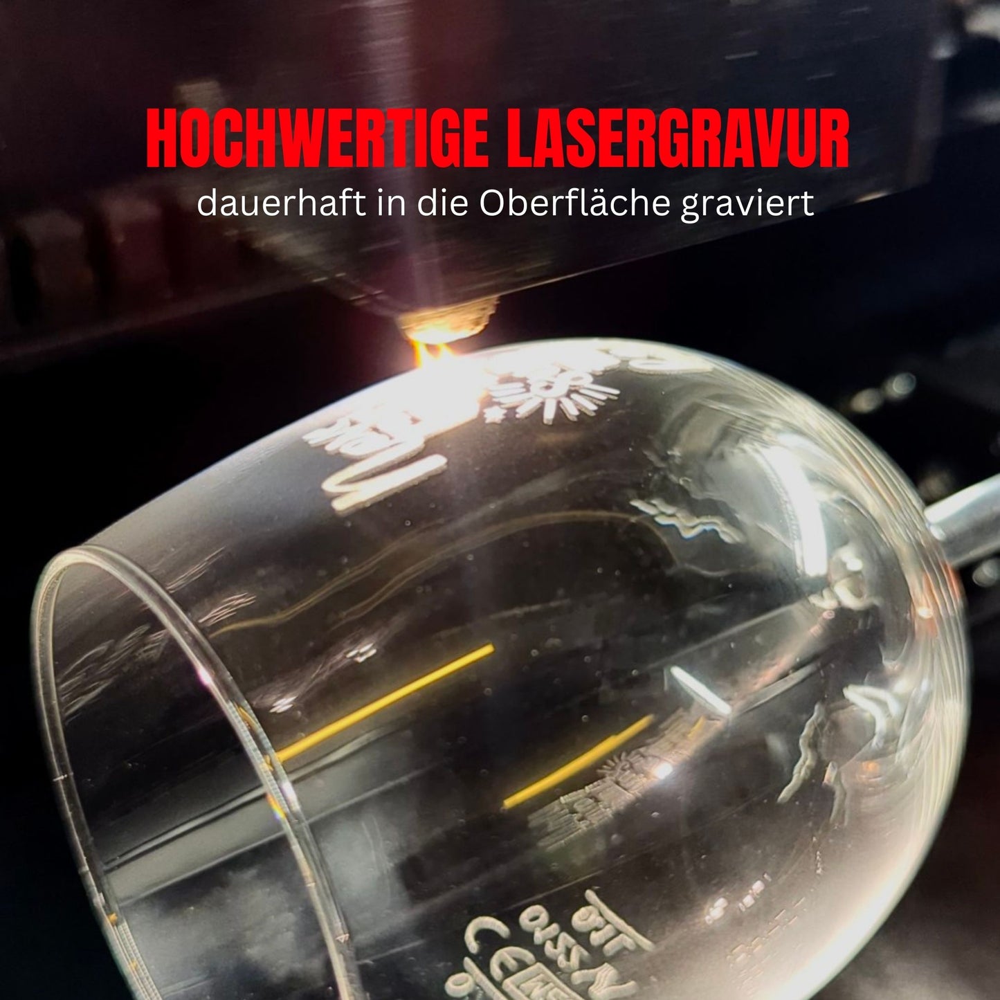 Hochwertige Lasergravur auf Weinglas Geschenk mit Gravur personalisiertes Geschenk für Freundin