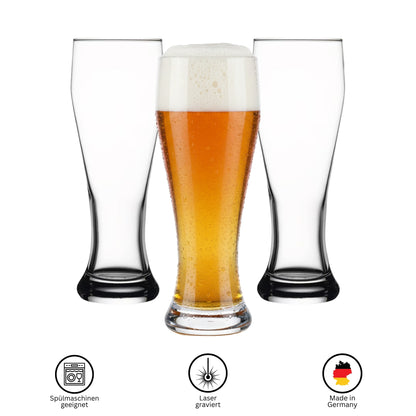 Personalisiertes Weizenglas mit Namen Hochkant