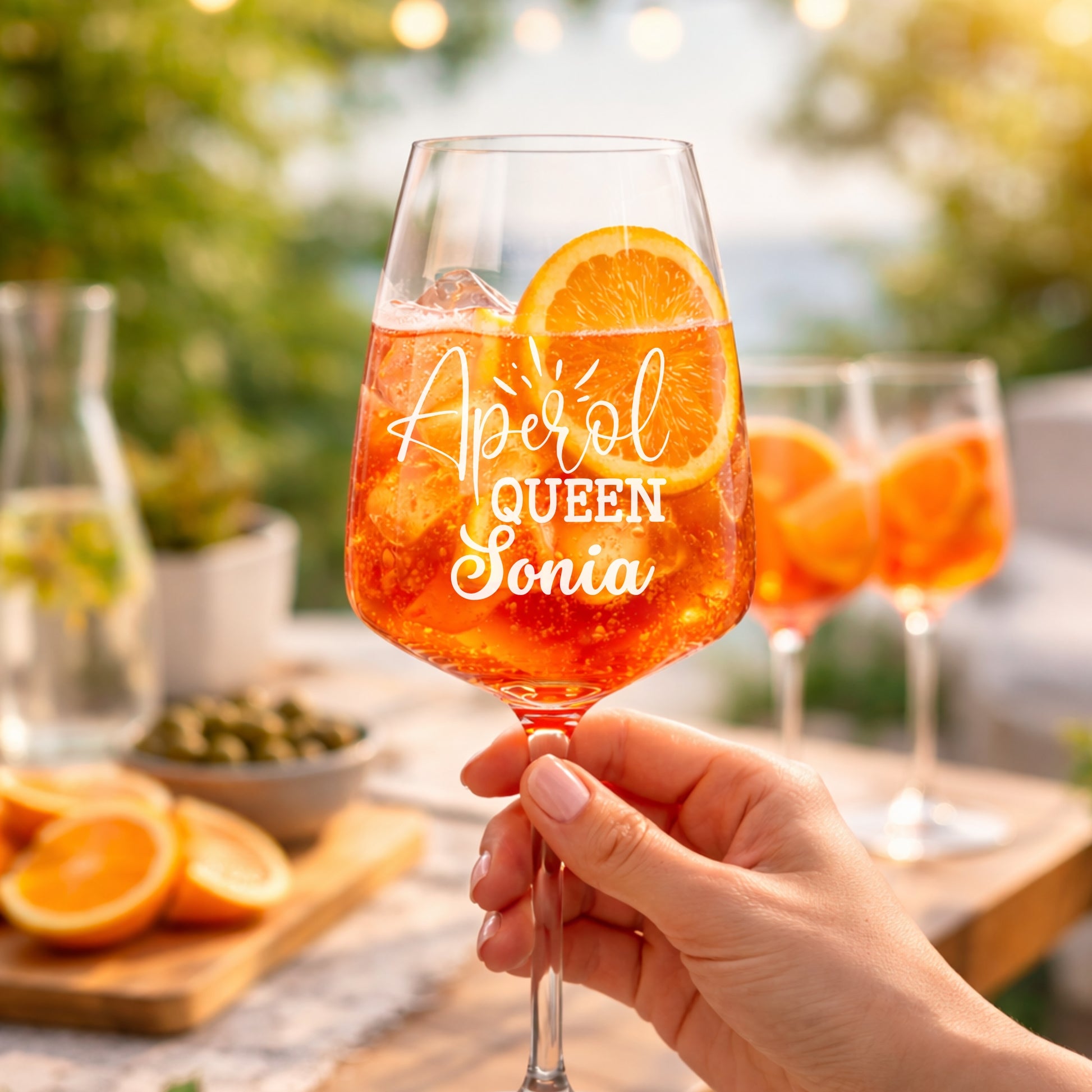 Perosnalisiertes Glas Aperol Spritz glas mit namen