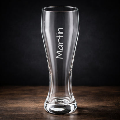 Personalisiertes Weizenglas mit Namen Hochkant