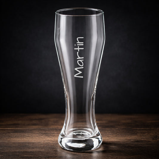 Personalisiertes Weizenglas mit Namen Hochkant