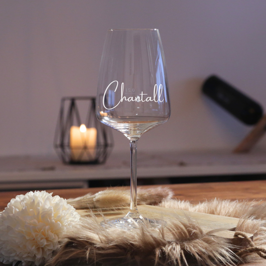 Weinglas mit Name graviert personalisiertes Glas Geschenkidee Frau Geburtstag individuelles Weinglas personalisierte Geschenke