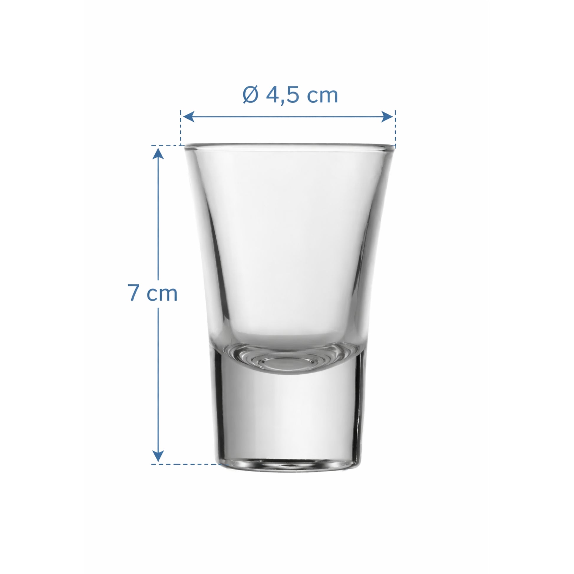 Schnapsglas Maße 7 cm hoch 4,5 cm Durchmesser – personalisiertes Shotglas mit Gravur